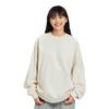 Li Ning Fitness Series Solid Color Round Neck Knitted Pullover Sweatshirt Women Sweatshirt Gravel-Gray AWDU110-1