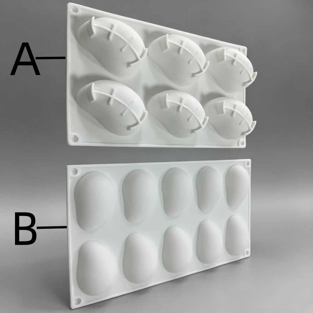 Molde de Silicona para Mousse de Mango y Panna Cotta - 6/10 Cavidades, Resistente a Altas Temperaturas, Perfecto para Helados y Repostería