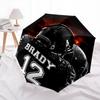 1pc Brady 12 Design Automatic Folding Umbrella - 3 Folding Design, Vivid Cartoon Pattern, Suitable for Outdoor Activities, A Gift for Fans In All Seas