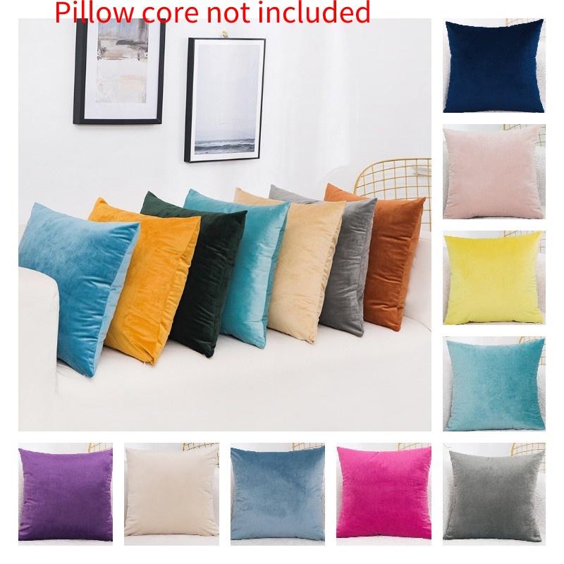 Plush Sofa Cushion Cover Modern And Simple Design Wholesale Velvet Pillowcase