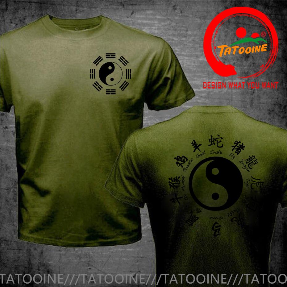Funny Design Yin Yang Taichi Chinese Zodiac T Shirt Unisex Fashion Trendy Casual Clothing Stylish Unisex Tops Tee Shirt Leisure Tshirt