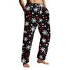 Men's Drawstring Pocket Flannel  Pants Homewear Sleep Pants