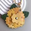 Keyring Peony Flower Keychain Entrance Guard Card Peach Blossom Access Card Holder  Unisex