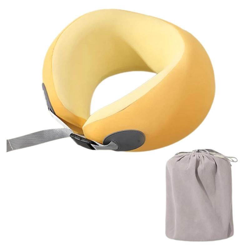 Memory Foam Travel Neck Pillow for Head and Neck Support Soft U Shape Cushions for Airplanes Car Home Office