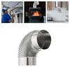 Oxidation security Metal Coated Steel Duct Pipe Elbow 90 Degree Bend For Effective exhaust Removal System