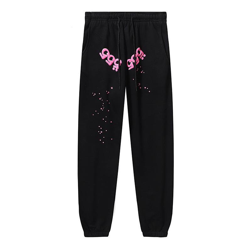 Young Thug Style Spider Web Hoodie Set