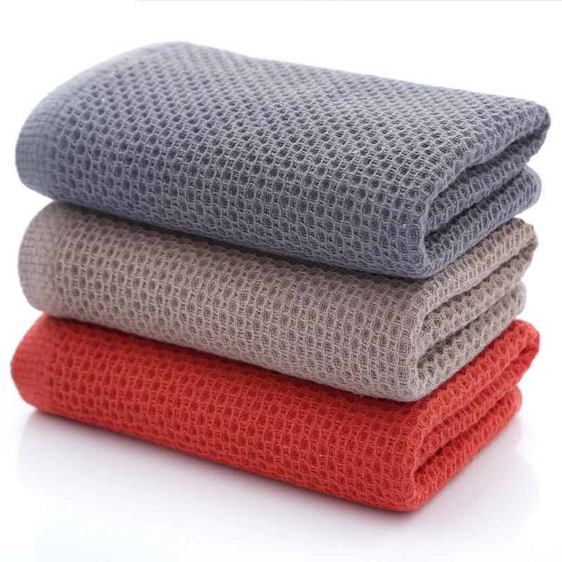Honeycomb Square Towel, Waffle Thickened Soft Absorbent Face Towel, Cotton Gauze Towel Foreign Trade