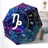 Twelve Constellations Folding Umbrella Fashion Auto-Open 8 Iron Ribs Plastic Handle Foldable Sunshade Perfect Christmas Gifts