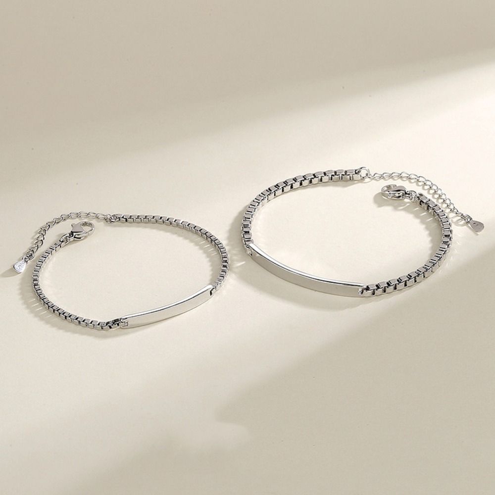 2Pcs Classic Simple Couple Bangle Adjustable Hand Bracelet Jewelry  Christian Gifts