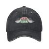 Central Perk Friends TV Show Unisex Women Baseball Cap  Distressed Denim Caps Hat Casual Outdoor Activities  Adjustable Headwear