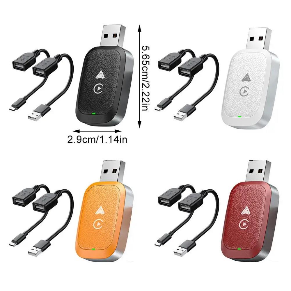 Wireless CarPlay Android Auto Adapter Car Play Adapter Wifi/bluetooth Connect 2 In 1 Wireless Adapter For Netflix For YouTube