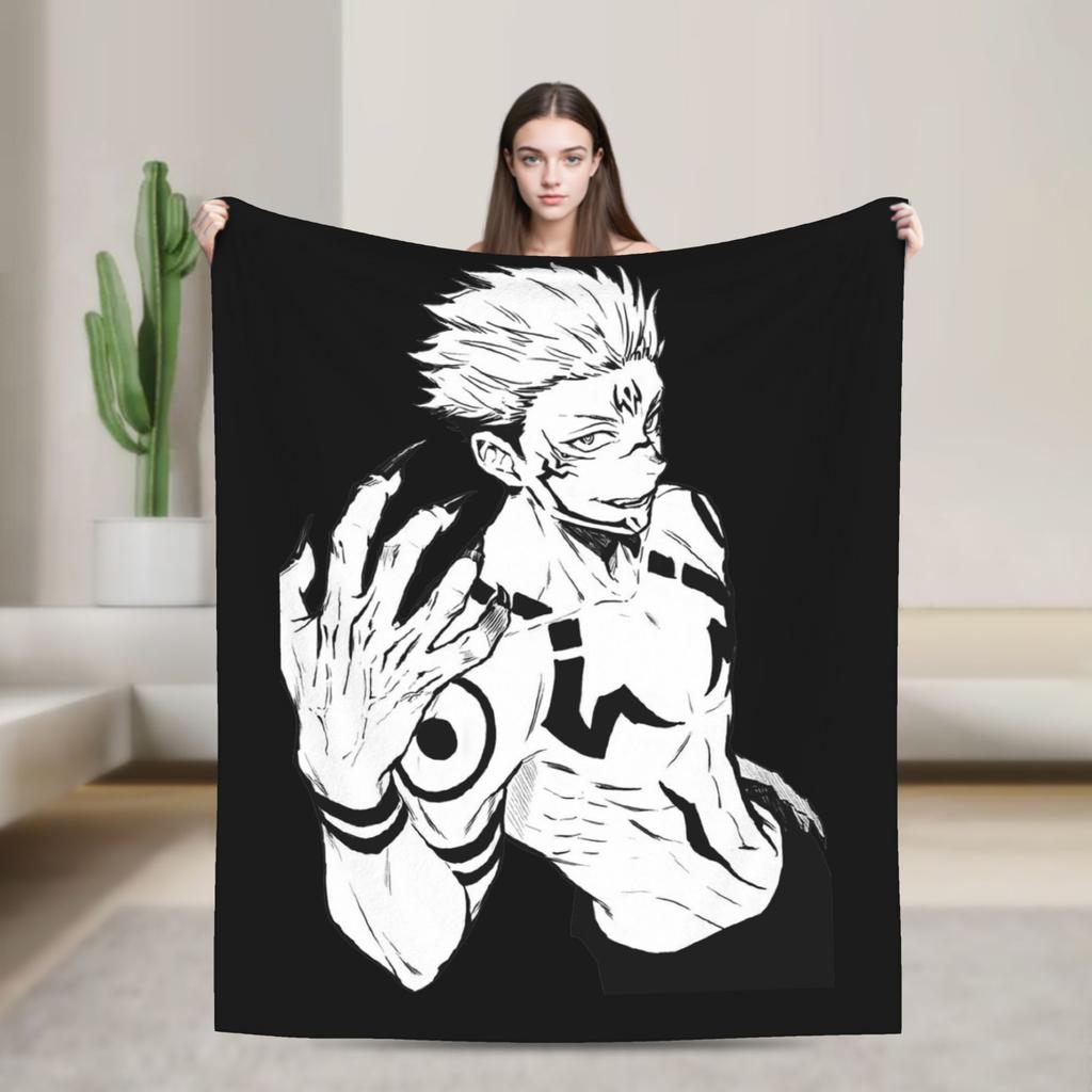 Shinobu Kochou Demon Slayer Blankets Fleece Kimetsu No Yaiba Japanese Devil's Blade Warm Throw Blankets for Sofa Bedding Throws