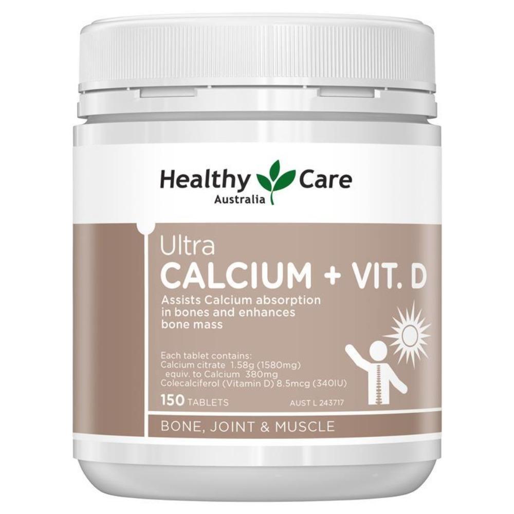 

Healthy Care ULTRA CALCIUM+VITAMIN D 150TABS