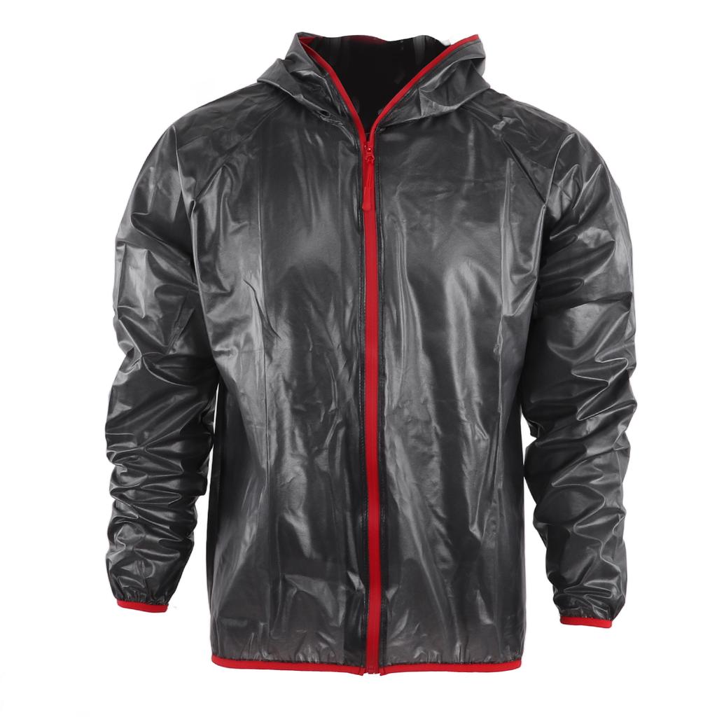 Waterproof Rain Jacket Rain Over Coat with Reflective Belt for Labor Outdoor Working Cycling SportsXL