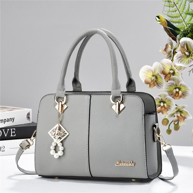 Women’s Spliced Color Block Minimalist Top Handle Bag, Fashion All-Match Shoulder Crossbody Purse