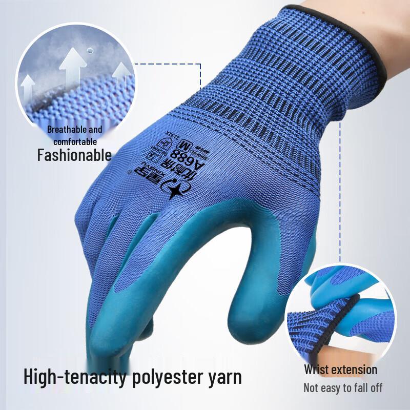 

Xingyu Dipped Rubber Safety Work Gloves