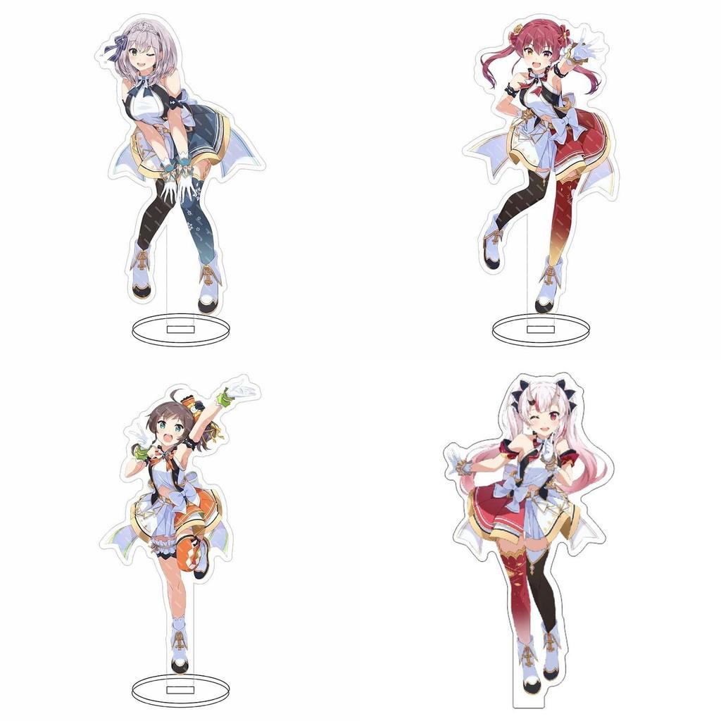 Support Acrylique Hololive Vtuber Adorable Décor de Bureau Présentant Fubuki Okayu Ayame Subaru Matsuri