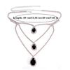 Elegant Necklace Thick Chain Necklace Crystal Water Drop Necklace Pendant Necklace Perfect for Stylish Women Present
