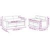 VidaXL Ensemble de Canapés avec Coussins 2 pcs, Canapés avec Accoudoirs et Dossier, Ensemble de Meubles, Mobilier de Salon, 3202316