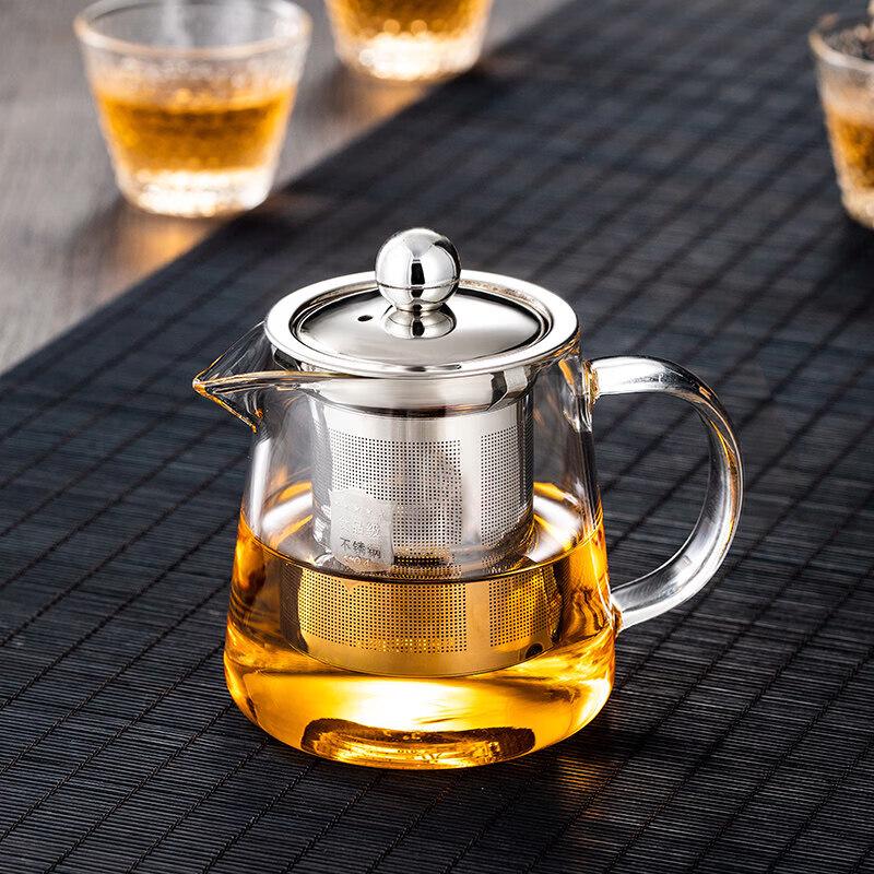 ZISIZ Thickened Heat-Resistant Glass Gongfu Tea Fair Cup Set with Filter