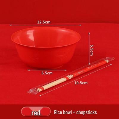 Einwegschale aus Reishülsen mit Essstäbchen-Set