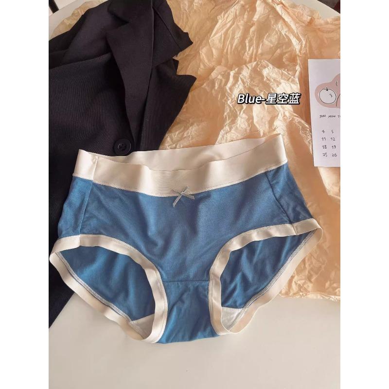 

Трусики из мягкой ткани, приятной к коже, дышащие, антибактериальные, треугольные, облегающие бедра, женские M темно-синий