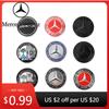 Bilklistermärke För Benz Het Aluminium Bil Huv Klistermärke 57mm Emblem För AMG Mercedes Benz W166 W177 W246 W221 W202 W204 W205 W21
