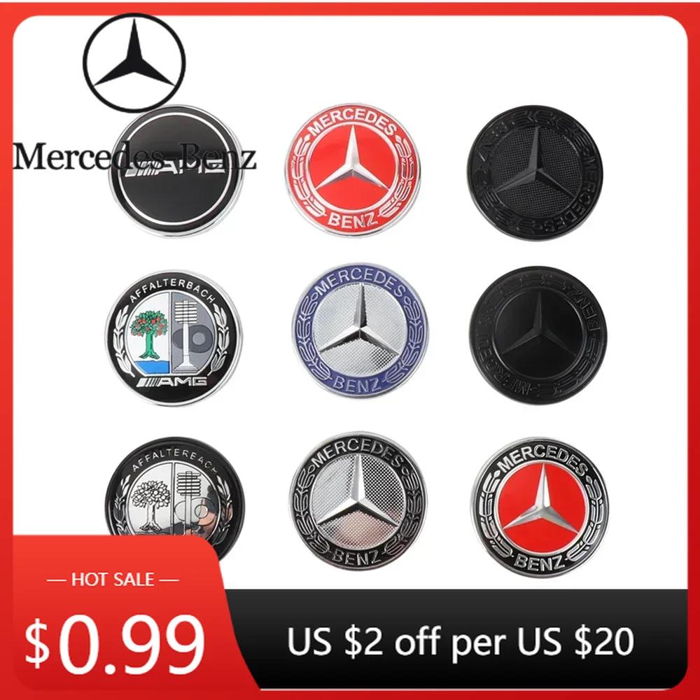 Car Sticker For Benz Hot Aluminium Car Head Hood Sticker 57mm Badge For AMG Mercedes Benz W166 W177 W246 W221 W202 W204 W205 W21