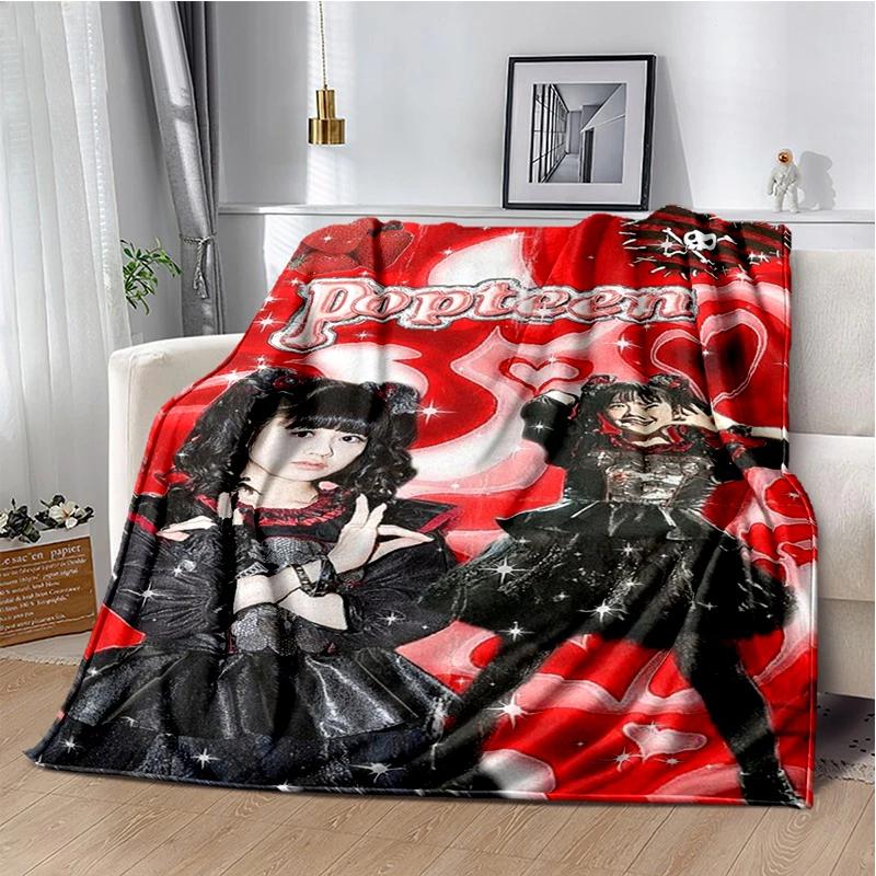Japanese idol group babymetal combination Throws Blanket Sofa Hiking Picnic Bed Fashion Super Soft Flannel Blanket birthday gift