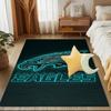 Philadelphia Eagles Teppich Spielteppich, Fußmatte für Schlafzimmer Wohnzimmer Eingangsbereich Teppich, Heimdeko Idee Geschenk für Weihnachten Geburtstag