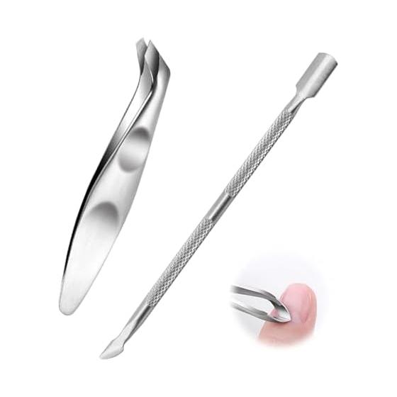 PAVIKE Cuticle Nipper (Set of 2) Cuticle Treatment Cuticle Remover Cuticle Nipper Nail Nipper Cuticle Care Perfect Item for Manicure and Pedicure
