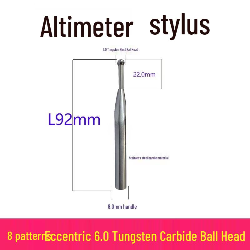 TESA-Compatible Eccentric Height Gauge Probe - Tungsten Steel Ball Head