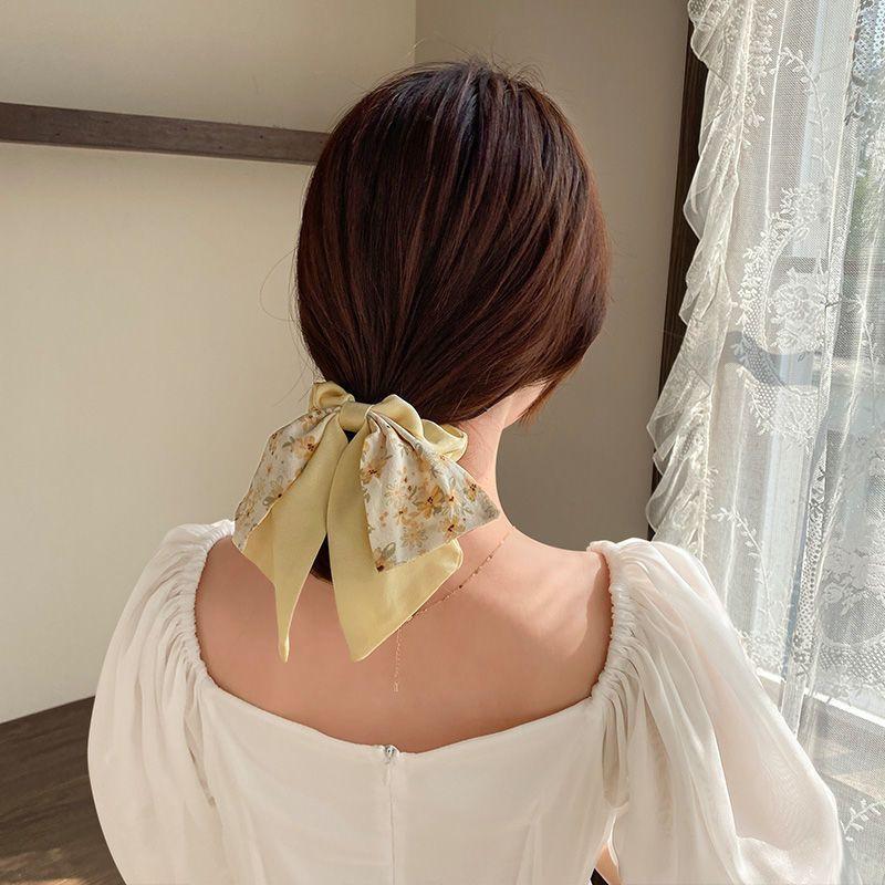 Broken Flower Bowknot Large Intestine Hair Ring Female Summer Headband Strap Hair Band Headband Flower Headwear Hair Accessories