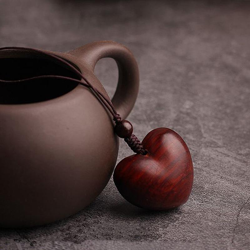 Original Creativ Simplu Palisandru Roșu Iubire Femeie Lanț Telefon Mobil Țesut Manual Lemn Masiv Breloc Chei Auto Cadouri pentru Cuplu