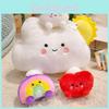Rainbow Heart Cloud Plush Toy Keychain Stuffed Doll Pendant Decoration Cartoon