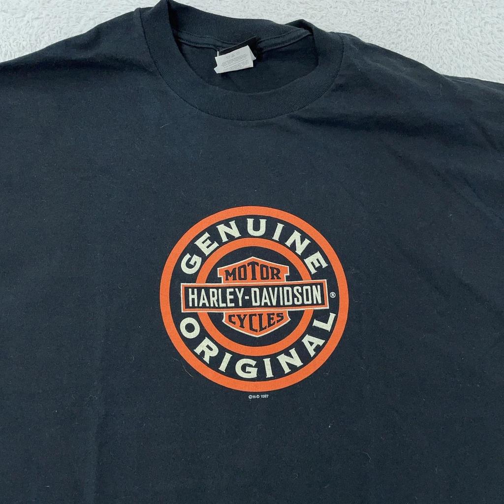 Vintage Harley-Davidson Shirt Mens XL Black Genuine Original Graphic Tee 90s