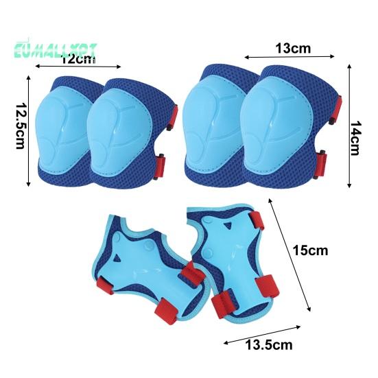 Kit Protection Roller Enfant JSTHHTT - Genouillères, Coudières, Protège-poignets - Rouge