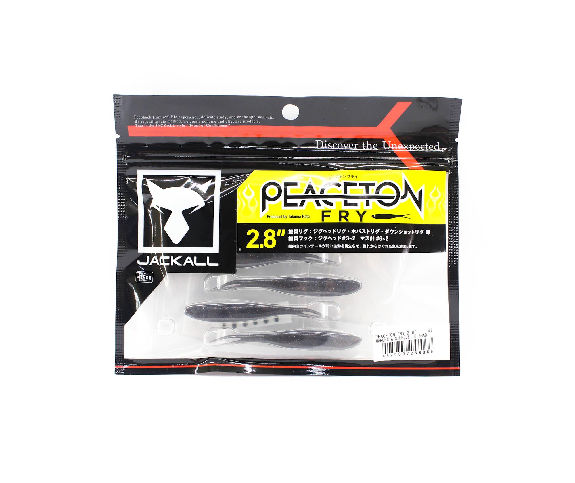 

Мягкая приманка Jackall Peaceton Fry 2,8 дюйма Maruhata Silhouette Shad (8066)