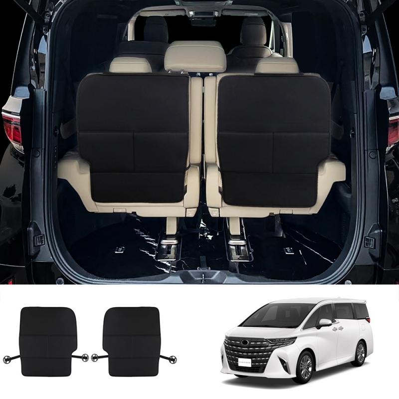 For Toyota Alphard Vellfire 40 Series  2024 Interior Car Leather Rear Seat Row Storage back cushion Protective pad Cover