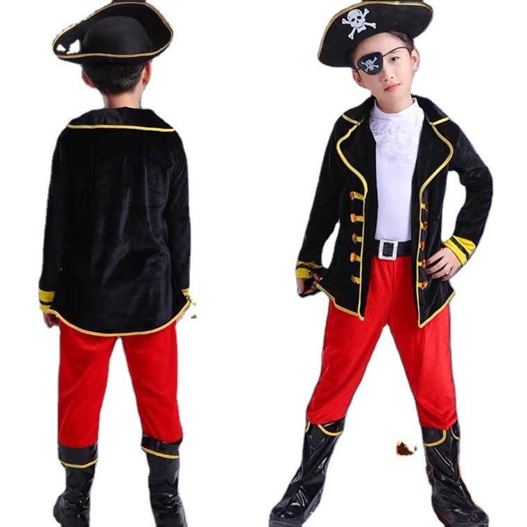 Halloween Children'S Costumes Boys Cosplay Pirate King Cosplay Prince Clothes Show Suit