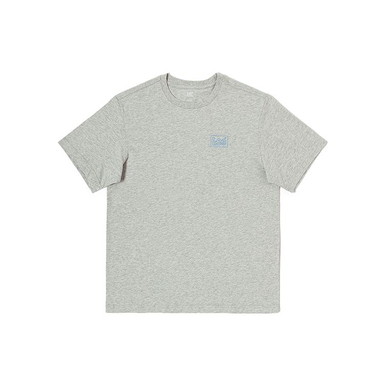 SS23 Logo Print Round Neck Short Sleeve T-Shirt Men Tops Floral-Gray LMT0045403RX00FA02848