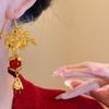 Aesthetic Bride Cherry Stud Earrings Jewelry New Year Earrings Chinese Wedding Earrings  Woman