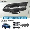 Decoration Door Bowl Handle Cover For Toyota Hilux Revo 2016- Cars Accessories Carbon Fiber Chrome Silver Exterior Styling