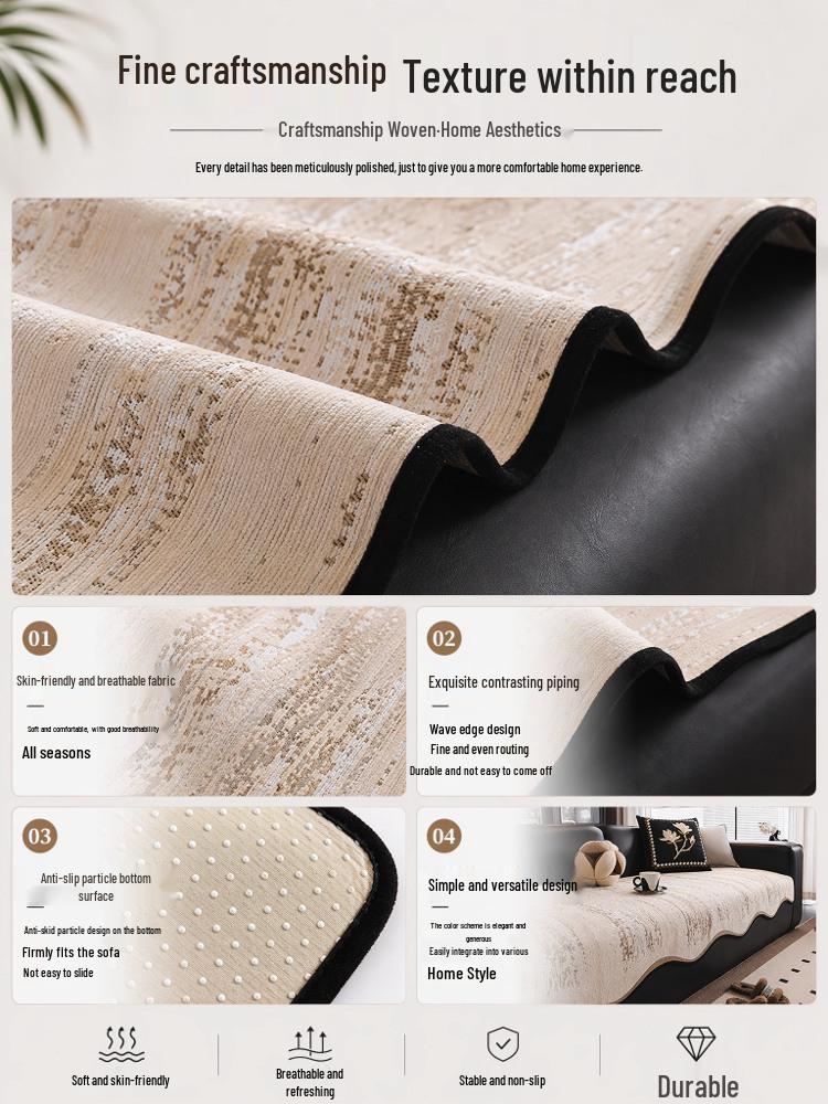 2026 Irregular Shaped High-End Sofa Cushion: Non-Slip, All-Season, One-Piece Cover