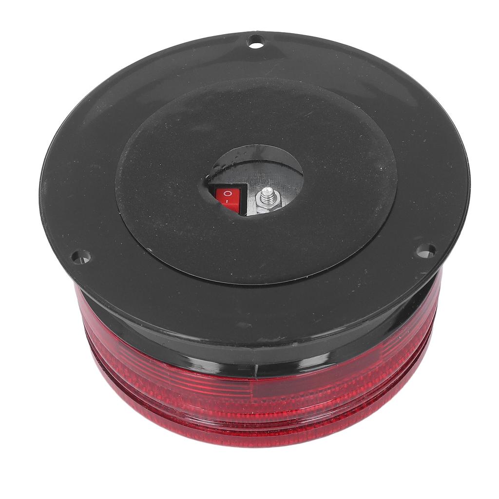 Solar Warning Strobe Light 8 High Brightness Bead Construction Road Warning Flash Lamp