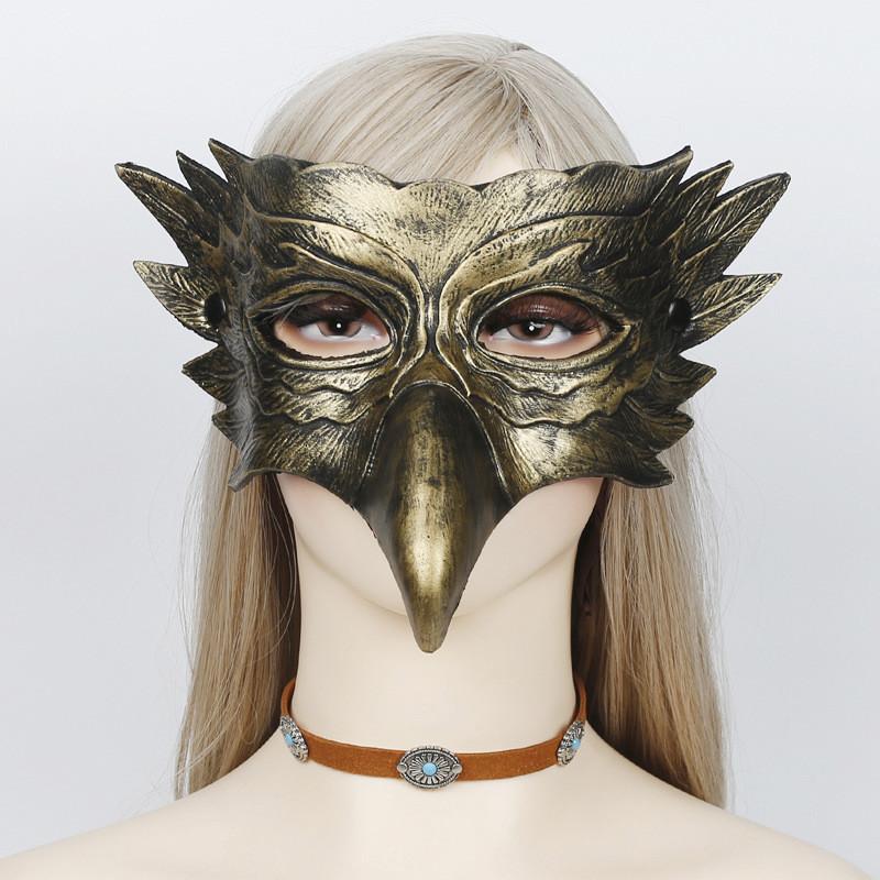 Animal 3D Eagle Beak Mask Cosplay Crows Parrot Pu Masks Masquerade Halloween Carnival Party Costume Props