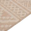 Outdoor Rug Flatweave 80x150 cm Brown Striped