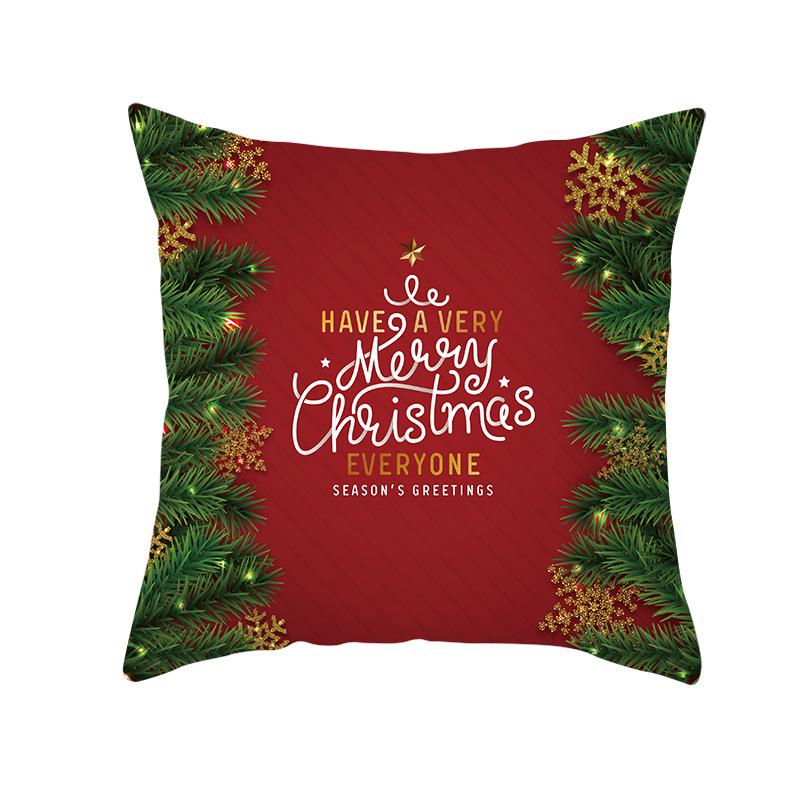 Nordic Christmas Pillowcase Christmas Ball Decoration Home Sofa Cushion Cover