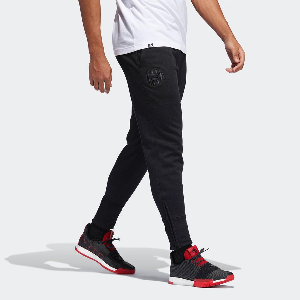 adidas Solid Color Comfortable Sports Casual Pants Men Bottoms Black DP5731