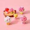 6pcs DIY Micro Floral Arrangement, Miniature Craft for Focus & Relaxation, Tabletop Vase Decor, Mother's Day Gifts